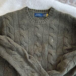 Polo by Ralph Lauren Forest/Olive Cable Knit Sweater